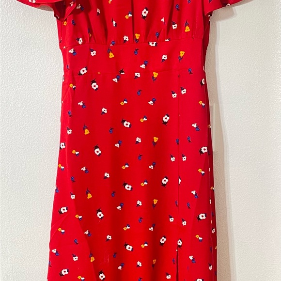 NWT SUGAR LIPS Cheri Bloom Ditsy Print Floral Midi Dress Sz Small - Picture 2 of 7